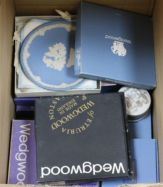 A collection of Wedgwood jasperware
